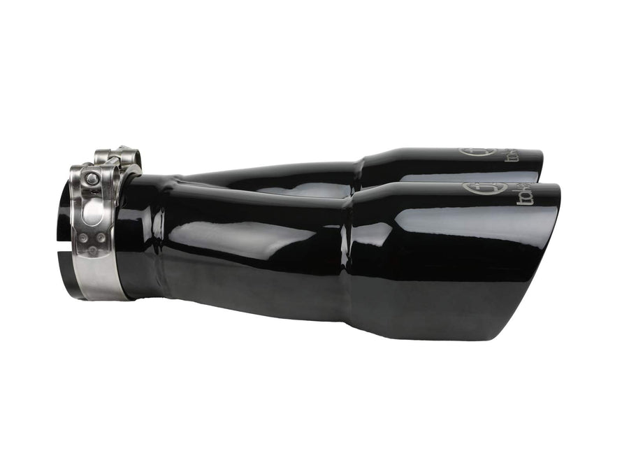 MACH Force-Xp aFe Power 49T25364-B10 Clamp-on Exhaust Tip, Black 304 Stainless Steel