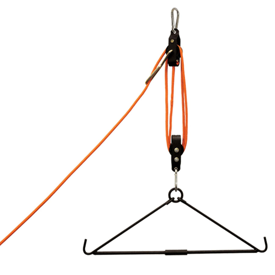 Magnum Lift System MUDDY Durable Heavy-Duty 4:1 Pulley System for Lifting Game Animals Up to 500 lbs Automatic Self-Locking Mechanism for Single-Person Use