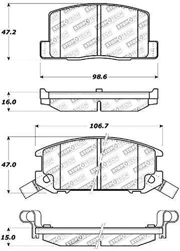 Sport Brake Pads StopTech 309.03090 with Shims and Hardware