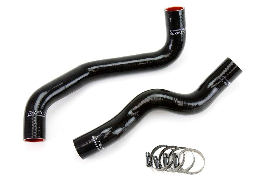 Black HPS Performance 57-1049-BLK Silicone Radiator Hose Kit Coolant