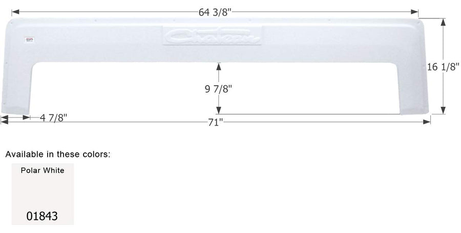 Fender Skirt ICON, Tandem, Thor, FS1843, Polar White