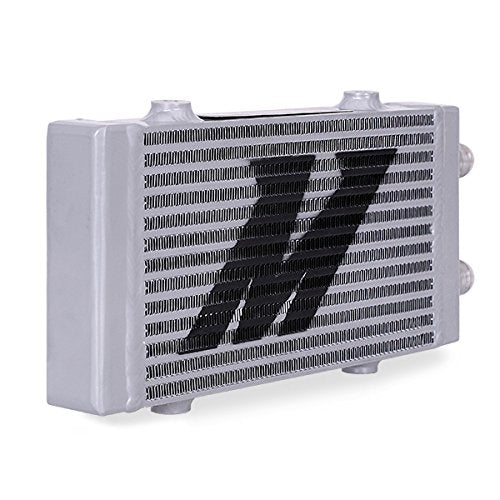 Mishimoto Dual Pass Universal Bar & Plate Oil Cooler Heat Exchanger, Small, Silver