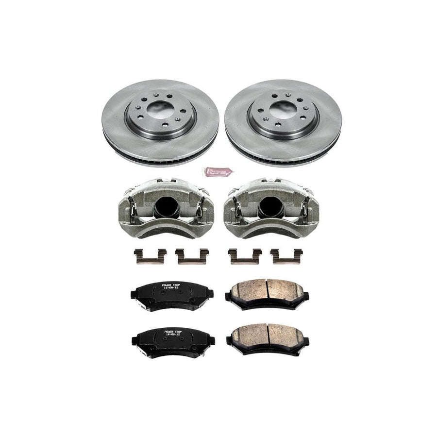 Power Stop KCOE2975 1-Click OE Replacement Brake Kit with Calipers For Cadillac Seville Autospecialty 2003-2004 [Model Specific]