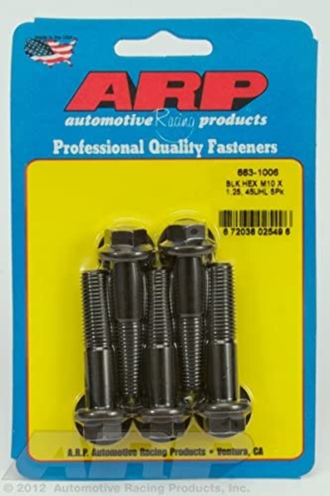 ARP Hex Bolt, 663-1006 M10 x 1.25", Pack of 5