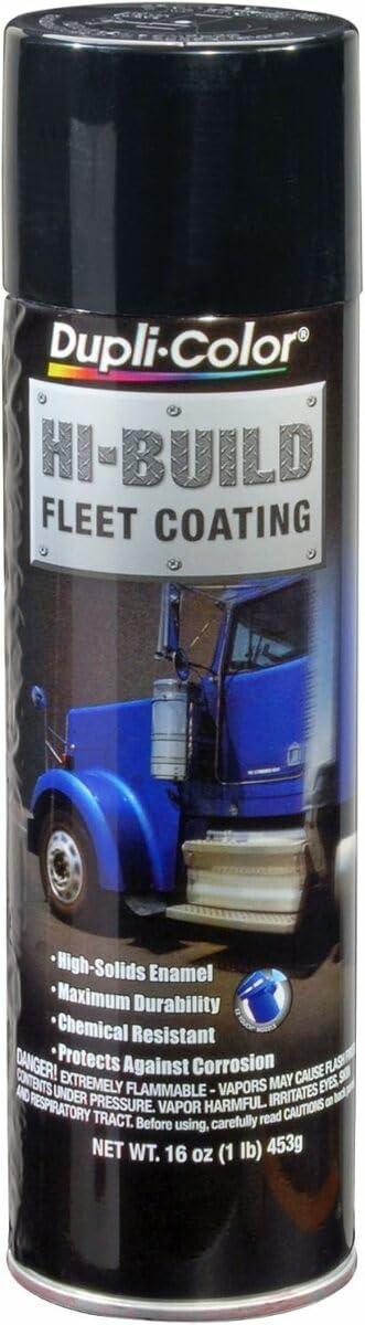 Hi-Build Dupli-Color Fleet Coating – Gloss Black Spray Paint - 16 oz. Aerosol Can