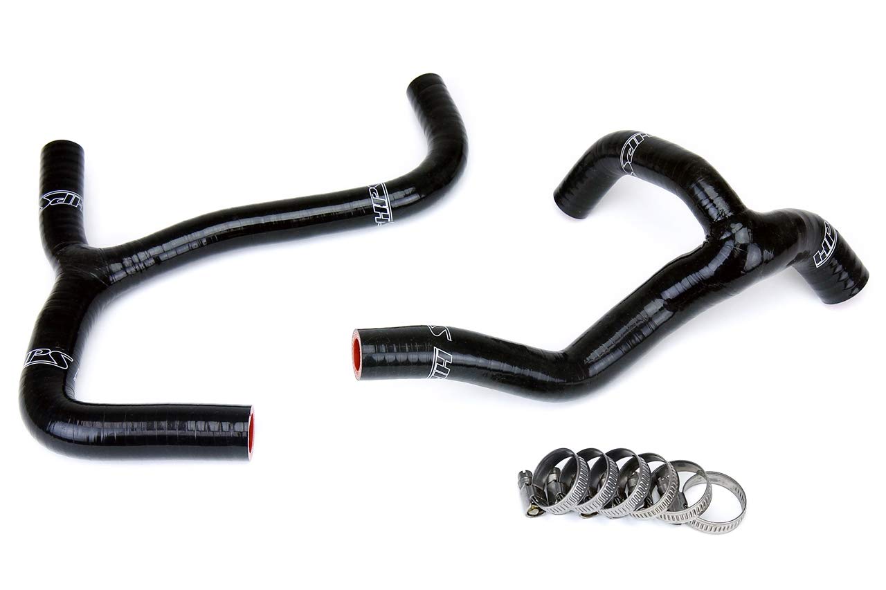 Black HPS 57-1238-BLK Silicone Radiator Coolant Hose Kit