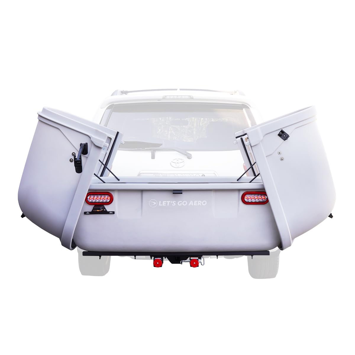 Let's Go Aero Slideout GearSpace Hitch Cargo Carrier -Light Gray