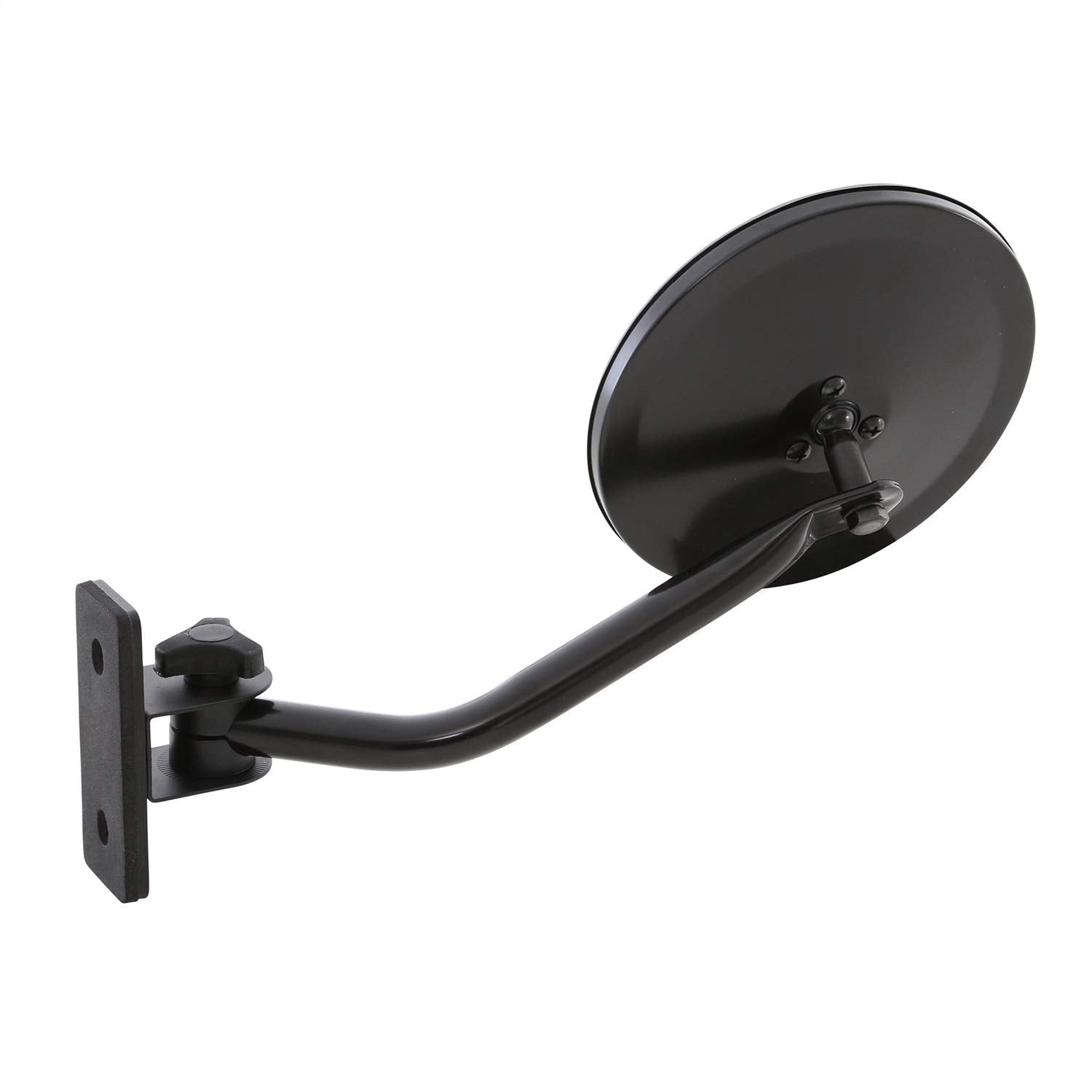 BLACK TJ/JK TRAIL MIRRORS 6IN ROUND PAIR