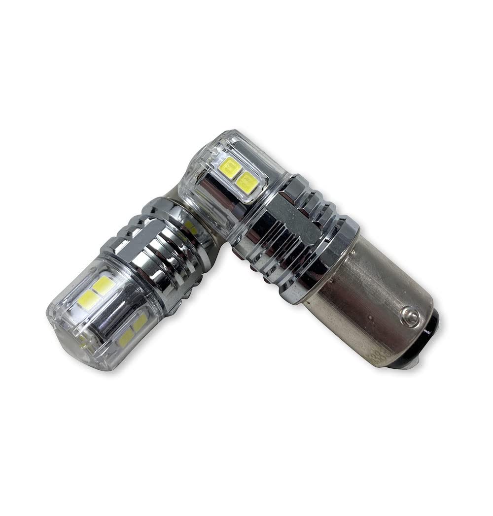 Race Sport Lighting 1157 Tail Light Bulb Fit PNP Series LED Replacement Bulbs With New 3030 Diode Technology RS11573030W