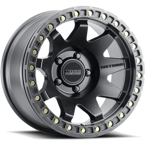 Black Method Race Wheels 108 Wheel with Matte (17 x 9. inches /5 x 5 mm, -44 mm Offset)