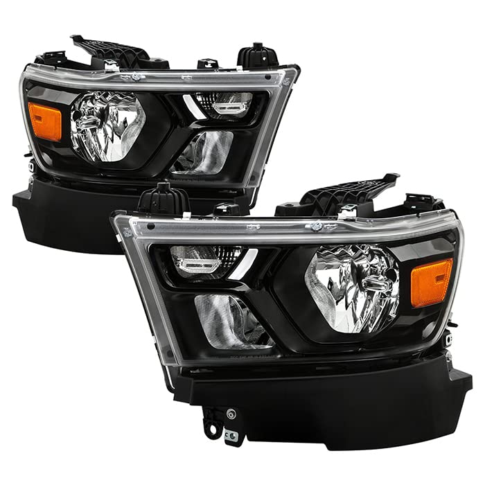 Crystal Xtune Headlights (HD-JH-DR19-AM-BK) (POE)