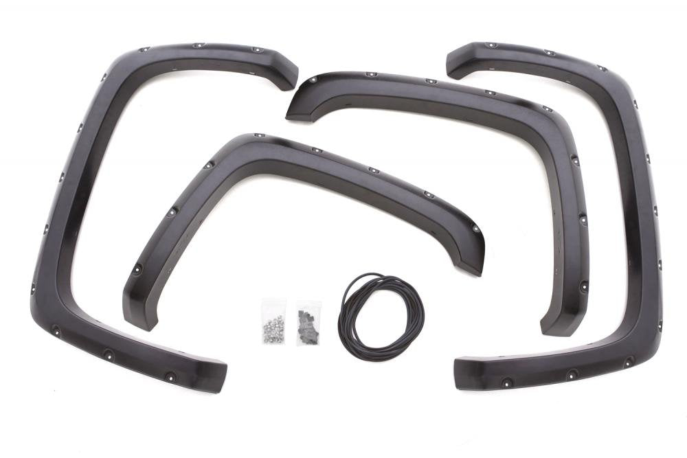 Lund RX110T Elite Series Black Rivet Style Textured Fender Flare - 4 Piece RealTruck