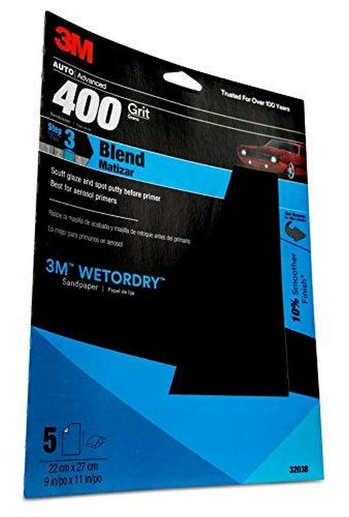 3M 32038 Wetordry Imperial 9" x 11" P400 Grit Sheet