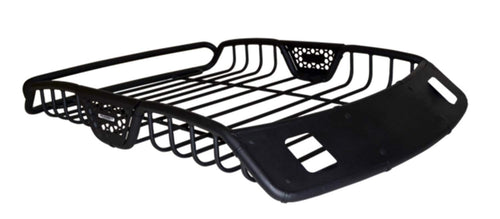 SR20 Go Rhino Roof Rack - Tubular Rack w/ 2x Light Mount Openings & Cross Bar Clamps | Mild Steel, Textured Black, L: 48" x W: 40" x H: 6" | 59025T