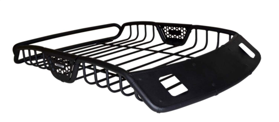 SR20 Roof Rack Go Rhino - Tubular Rack w/ 2x Light Mount Openings & Cross Bar Clamps | Mild Steel, Textured Black, L: 60" x W: 40" x H: 6" | 59027T