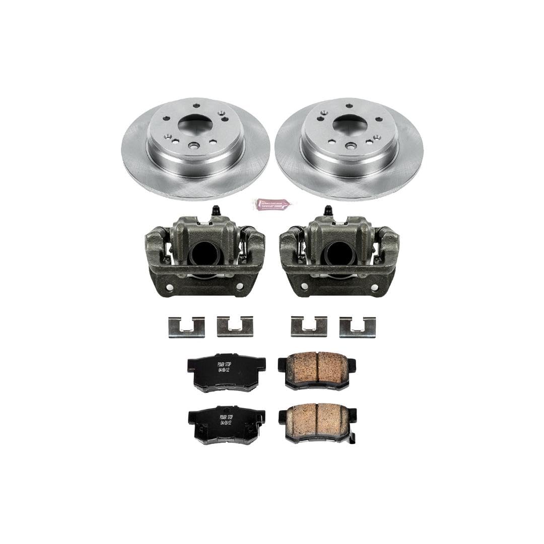 Power Stop KCOE2308 1-Click Autospecialty OE Replacement Brake Kit with Calipers For Acura TL 1999-2003 [Model Specific]