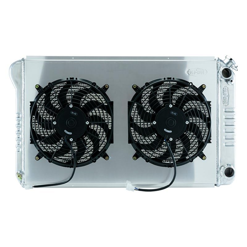 GMA546ASK Cold Case Radiators: 68-77 A-Body LS SWAP Aluminum Radiator And Dual 14 Inch Fans