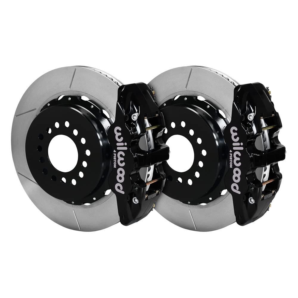 Rear AERO4 P-Brake Kit,14.00", Drilled, Red