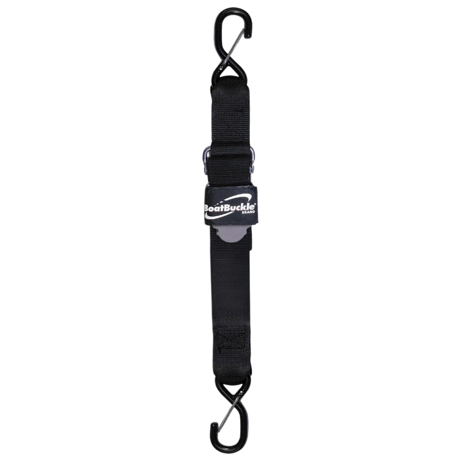 Kwik-Lok BoatBuckle Pro Series Gunwale Tie-Down (2-Inch x 16-Feet, Black)