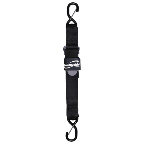 Kwik-Lok BoatBuckle Pro Series Gunwale Tie-Down (2-Inch x 16-Feet, Black)
