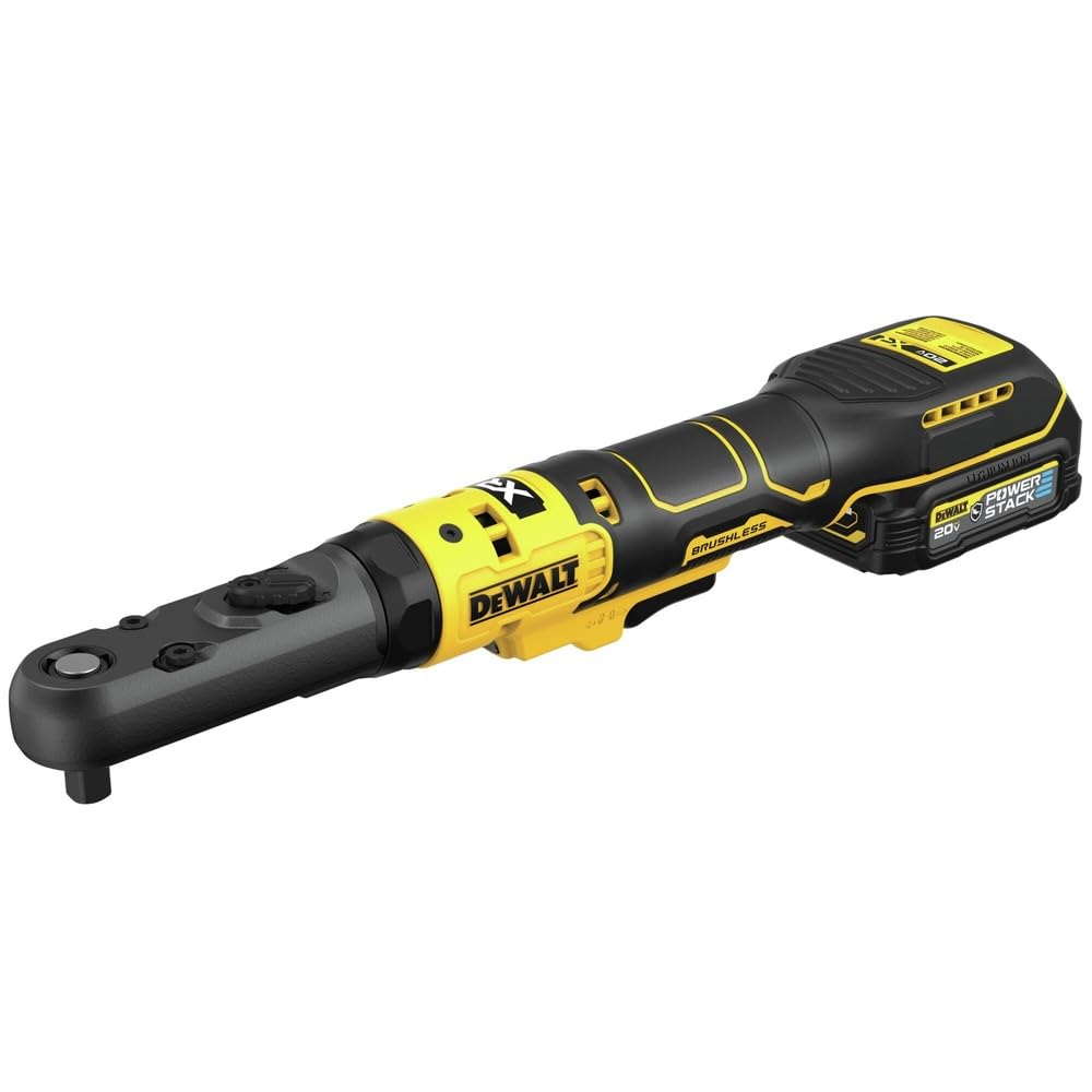20V MAX XR DEWALT Cordless Ratchet Set, 3/8" and 1/2" Sealed Head Ratchet, Battery and Charger Included (DCF510GE1)