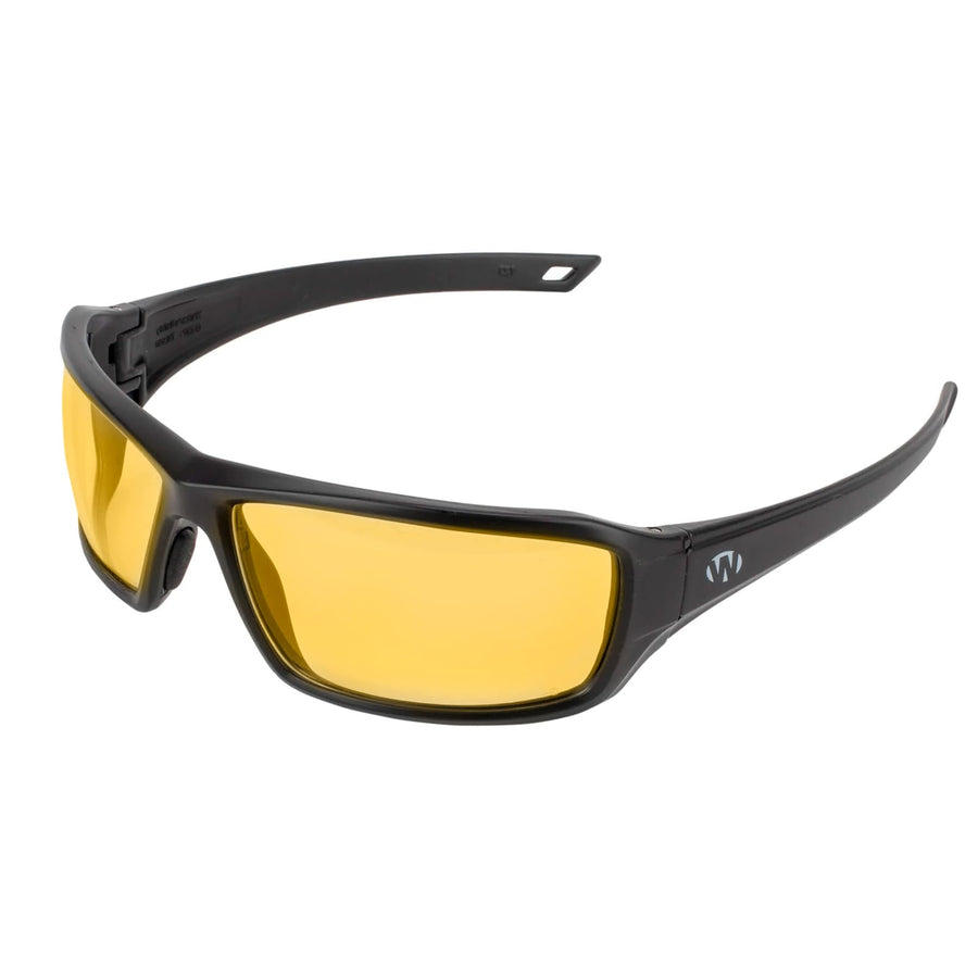 Walker's Full Frame IKON Forge Shooting Glasses | Impact-Resistant Non-Slip Frame Hunting Shooting Eyesight Protection Glasses, Microfiber Lens Cloth & Carry Case Included, Amber
