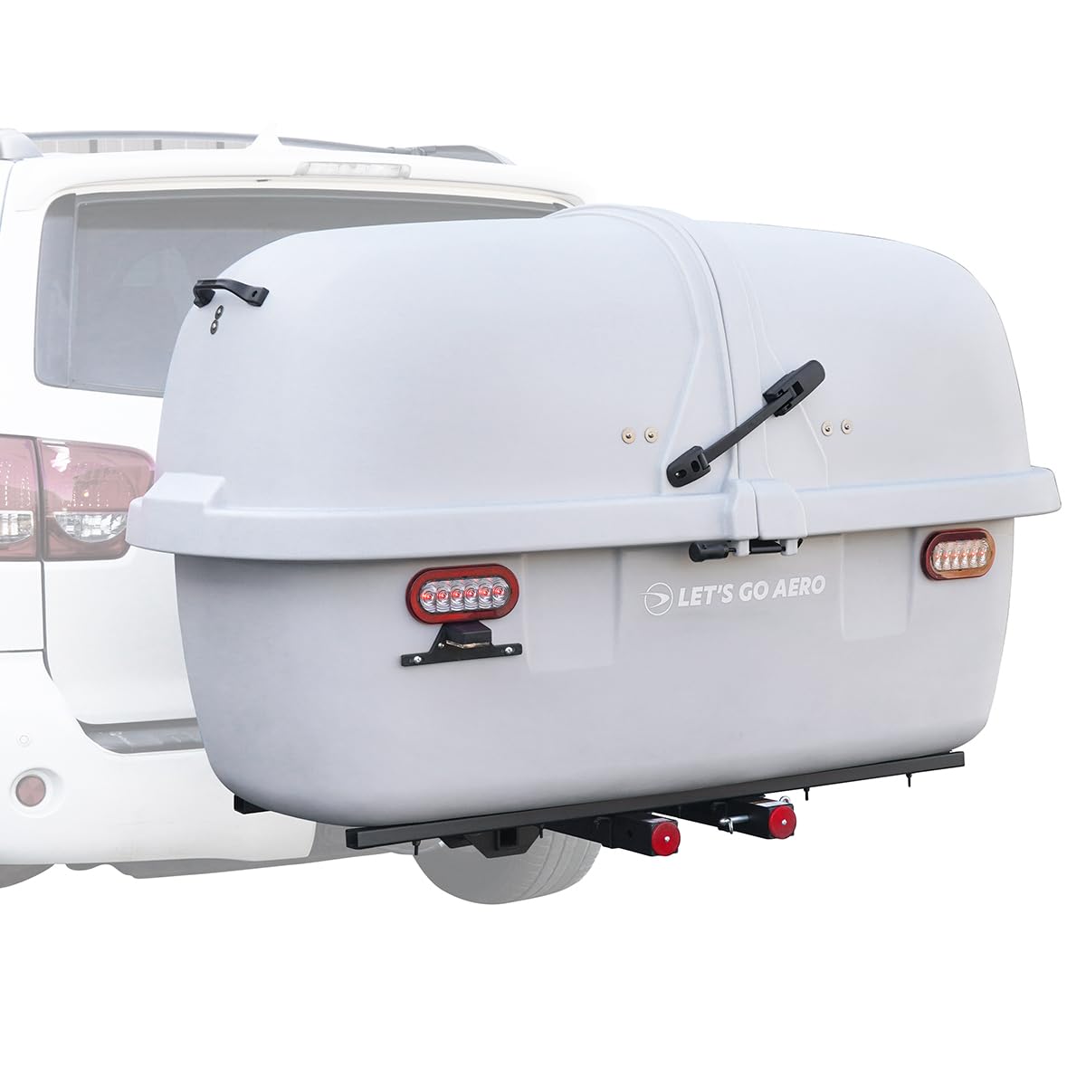 Let's Go Aero Slideout GearSpace Hitch Cargo Carrier -Light Gray