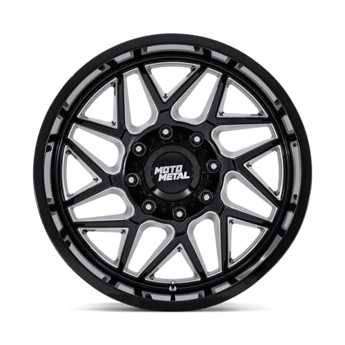 20X9 Moto Metal 8X180 5.04 1mm GLOSS BLACK MILLED - MO812BE20908801