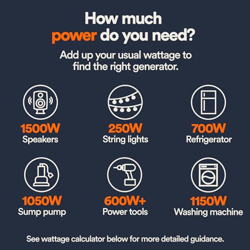 Generac Portable Gas Generator - 4,500 Starting Watt Home Backup or RV Ready - Heavy Duty Frame - Quiet, Long Runtime, Emergency Power- 49-State Compliant
