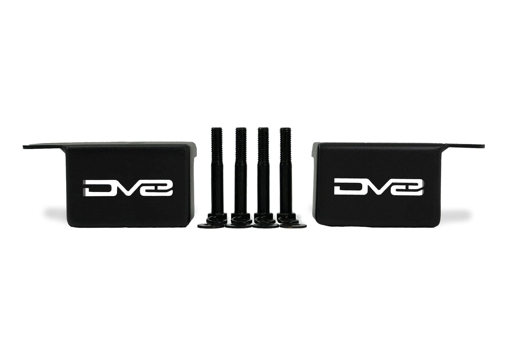 Accessory Mount Crash Bar Caps for 2021-2025 Ford Bronco | Fits Up to 35" Tires | Cleans up Unfinished Crash Bars | Mounts LED Pod Lights, Rock Lights, RGB Accent Lights, or GoPro | DV8 Offroad