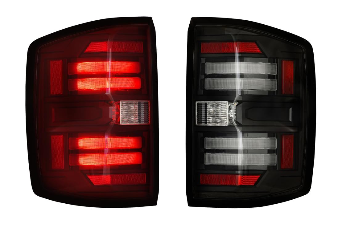 Morimoto XB LED Taillights Plug and Play fits Chevrolet Silverado 2014-2019 LED Taillight Assemblies (Smoked)