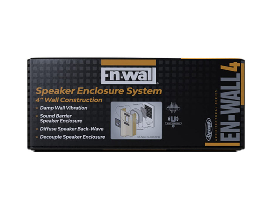 Dynamat En-Wall Speaker System Enclosure – Reduces Vibration & Projects Clearer Sound into Your Room – Easy Install – for 4 Inch Walls – Made in USA