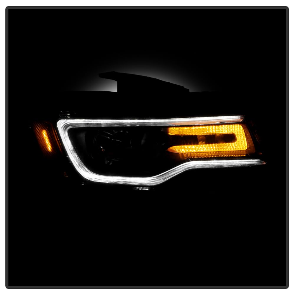Jeep Grand Cherokee Spyder (POE) 17-21 (Fit HID Model) w/Auto Leveling LED DRL Headlight (Low D3S High D3S) - OE Chrome Right