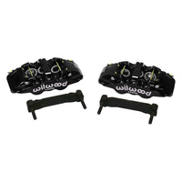 Black AERO6 Front Caliper & Bracket Kit
