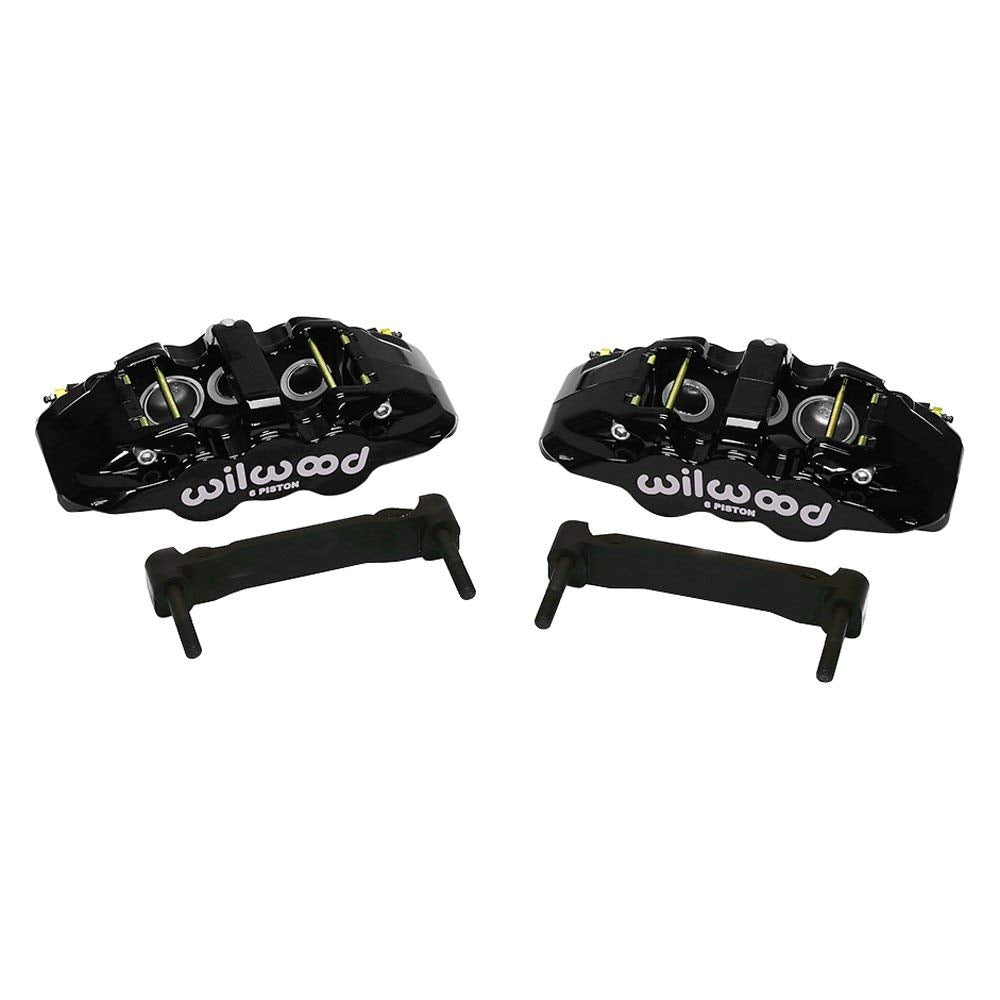 Black AERO6 Front Caliper & Bracket Kit