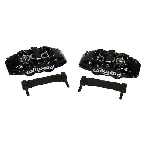 Black AERO6 Front Caliper & Bracket Kit