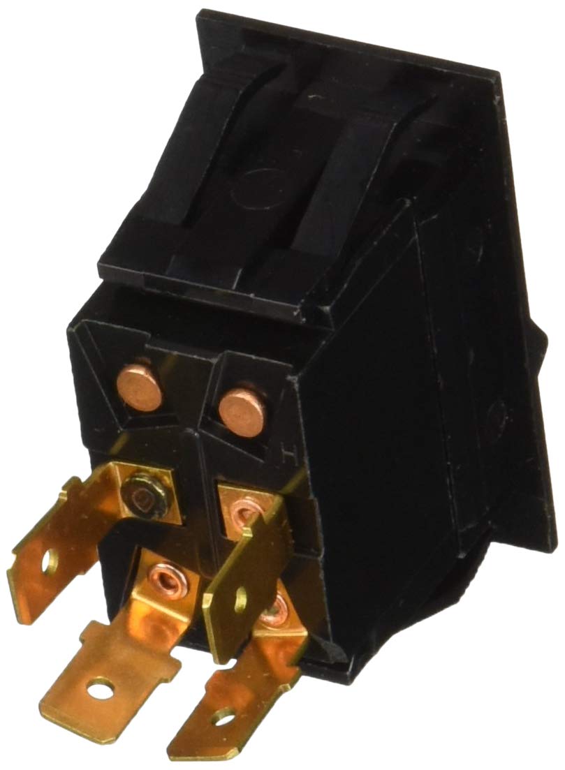 Sierra International RK19510K Weather Resistant Illuminated Rocker Switch with Four Snap in Lenses Off-On SPST & Independent Pilot Light
