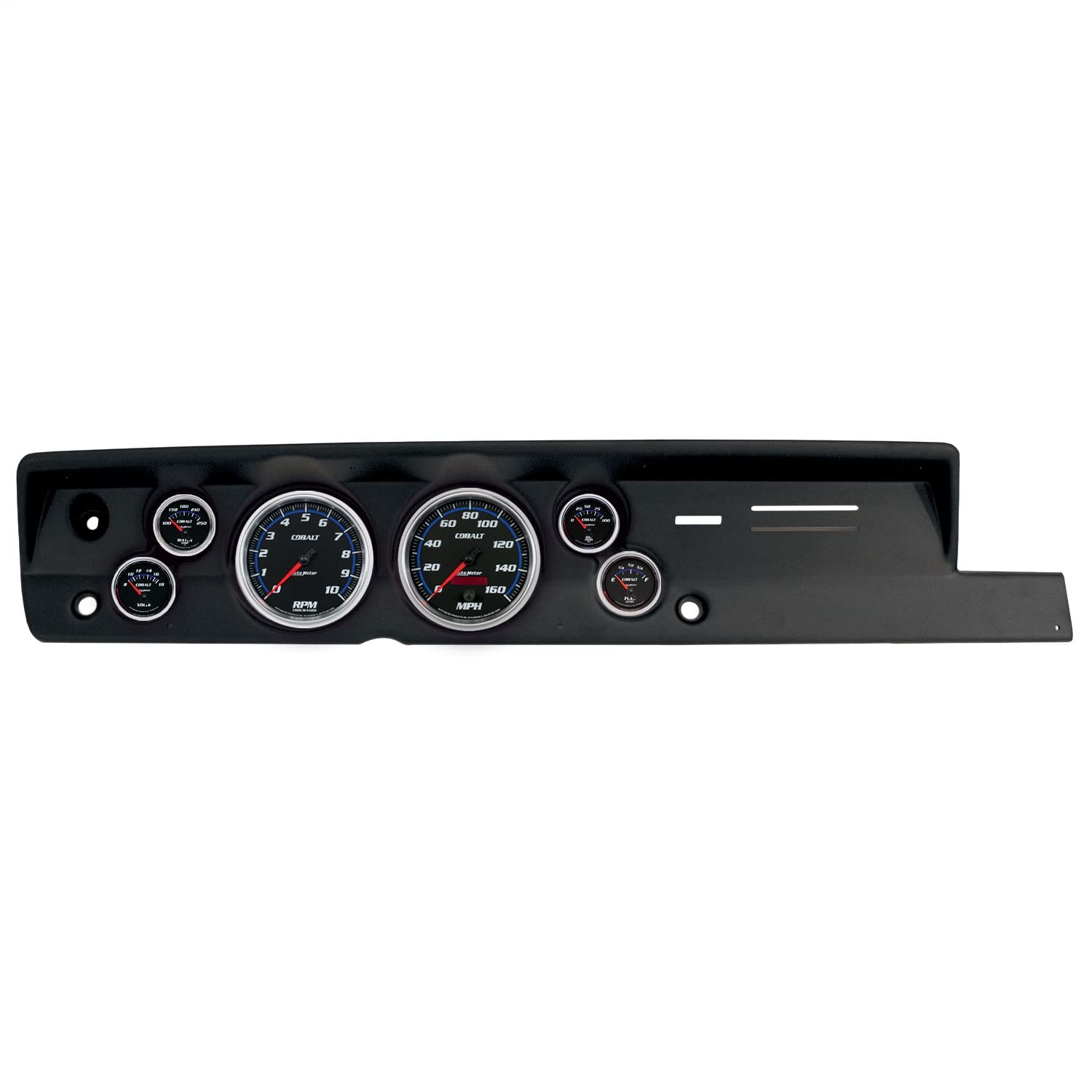 AutoMeter Dash Kit Direct Fit, (5" X2, 2 1/16" X4), Plym Cuda Heat 67-69, Cobalt (2118-05)
