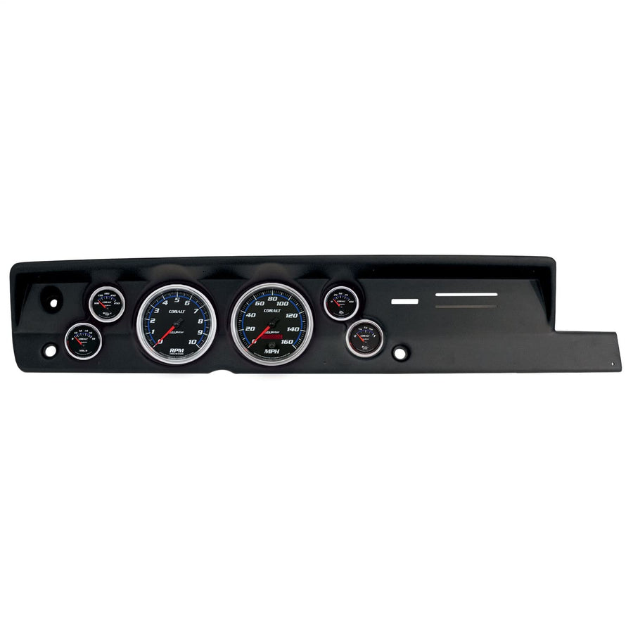AutoMeter Dash Kit Direct Fit, (5" X2, 2 1/16" X4), Plym Cuda Heat 67-69, Cobalt (2118-05)