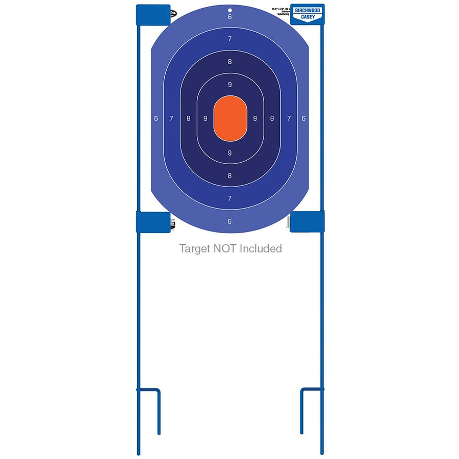 36" Birchwood Casey Adjustable Target Stakes for Shooting - Durable Portable Easy to Deploy Steel Target Stakes for Paper, Heavy Tagboard & Corrugated Targets
