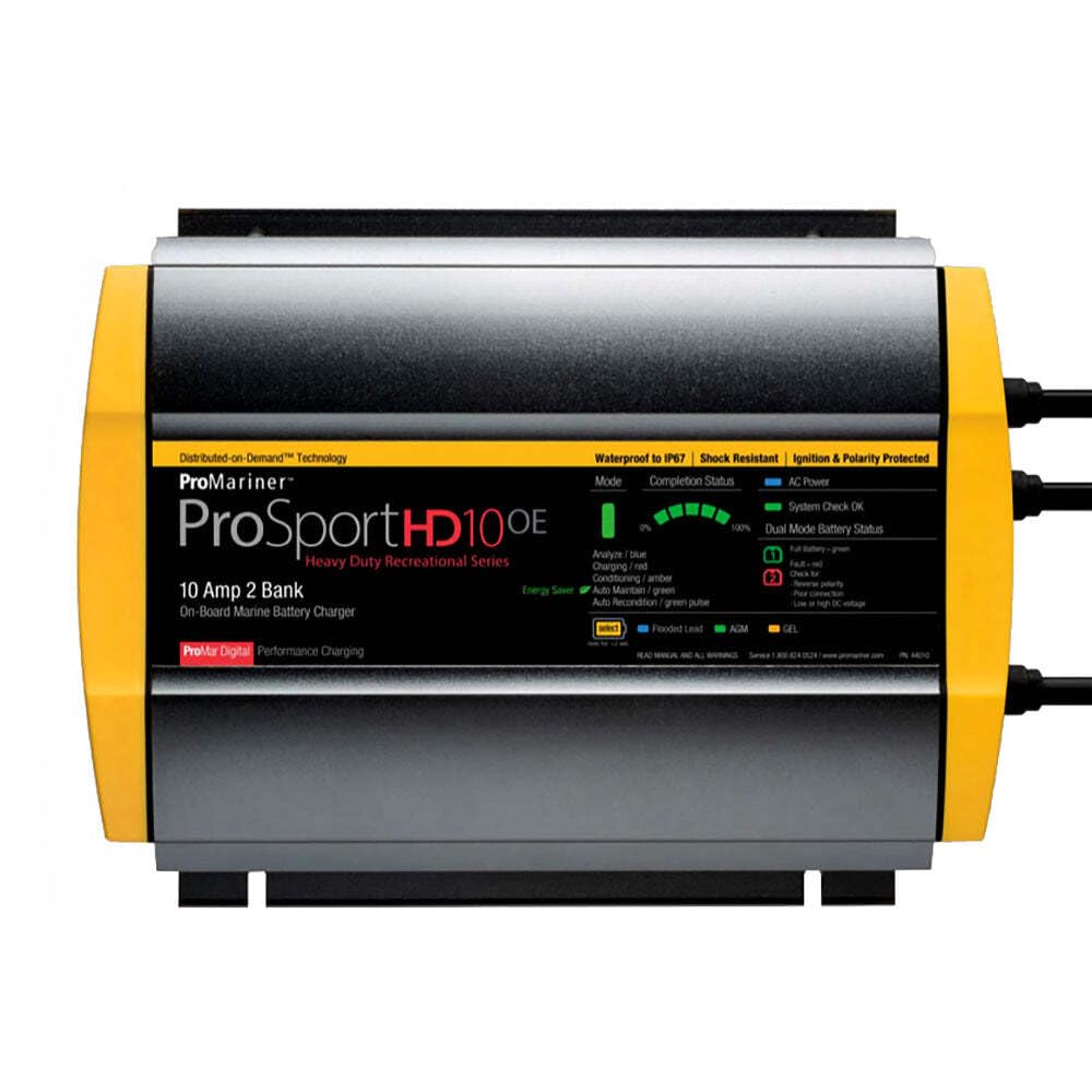 ProSportHD ProMariner 10 Gen 4-10 Amp - 2-Bank Battery Charger