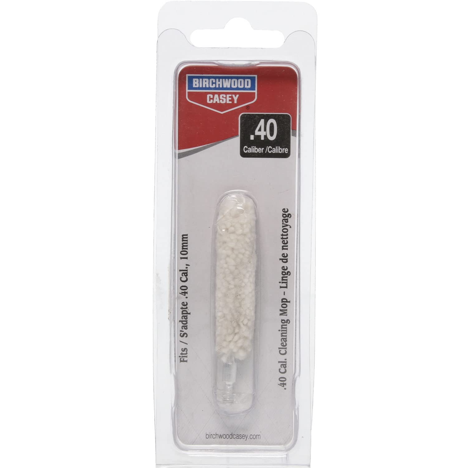 Birchwood Casey Gun Maintenance Durable Versatile Scrubbing Cleaning Cotton Bore Mop | for 40/41 / 10 Mm