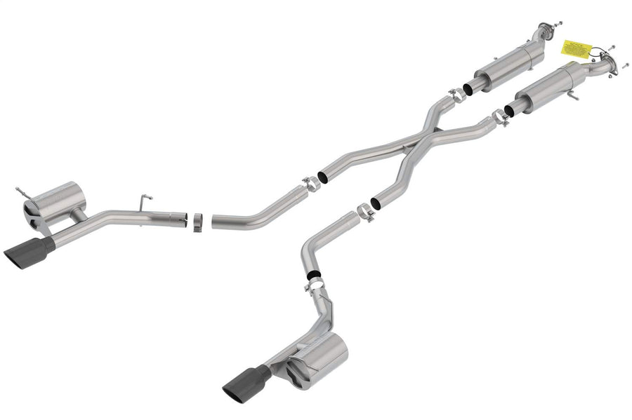 Borla - 18-20 SRT Dodge Durango 6.2L V8 2.75in SS Catback Exhaust w/BLK Chrome Tips (140791BC)