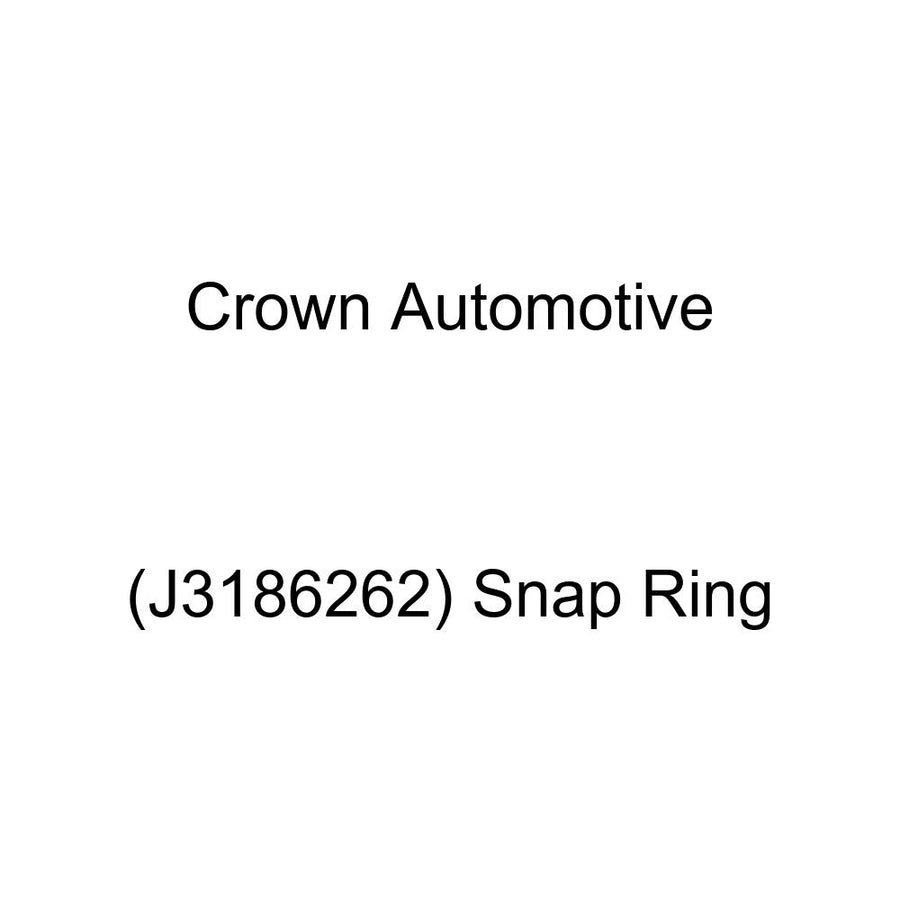 Snap Ring Crown Automotive Transmission and Transaxle - Manual