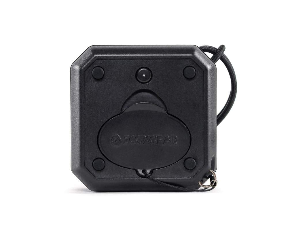 EcoPebble Lite GDI-EXPLT501 ECOXGEAR Rugged Waterproof Floating Portable Bluetooth Wireless 5-Watt Mini Smart Speaker (Black)