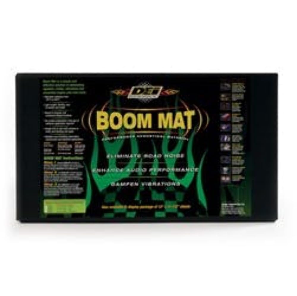 Boom Mat Design Engineering Sound Deadening Material with Adhesive Backing | 12.5" x 24" x 2mm (Pack of 6)