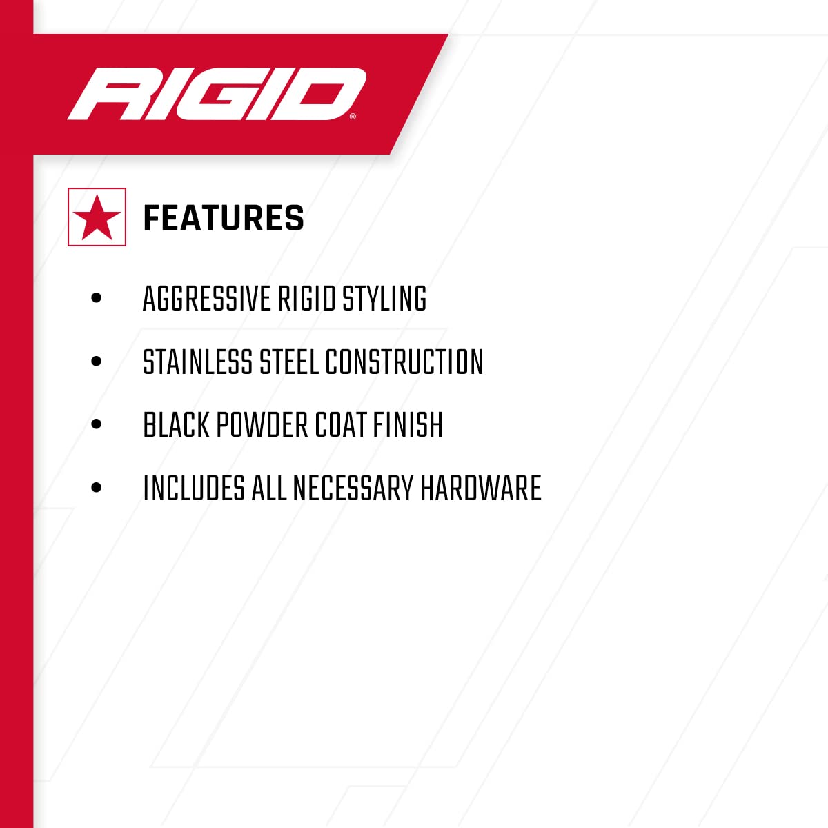 Polaris Rzr Turbo A-Pillar Mount RIGID INDUSTRIES: Automotive Light Kit