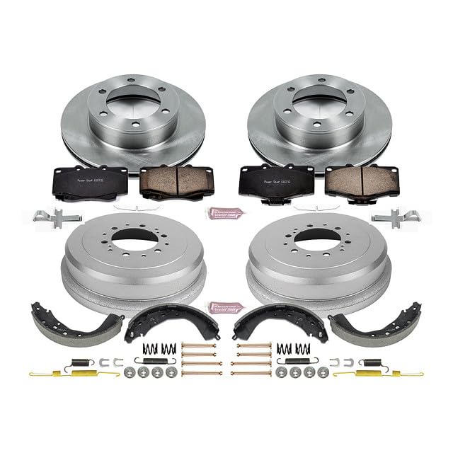 Power Stop Autospecialty KOE15212DK Front and Rear Replacement Brake Kit-OE Brake Drums & Ceramic Brake Pads