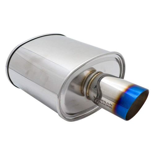 Megan Racing 3" MR-MU-MVO-T Blue Universal Muffler Rolled Tip Piping