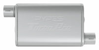 Turbo Pro Muffler Pypes Performance Exhaust MVT16: 3.0 Inch Offset Inlet/Offset Outlet, Multi